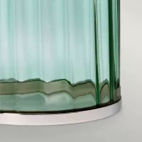 Lampa stołowa Reno - 1 źródło światła - Polerowany nikiel, zielony