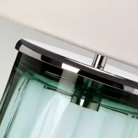 Lampa stołowa Reno - 1 źródło światła - Polerowany nikiel, zielony
