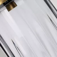 Lampa stołowa Reno - 1 źródło światła - Postarzany mosiądz, szary