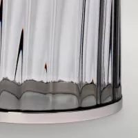 Lampa stołowa Reno - 1 źródło światła - Polerowany nikiel, szary