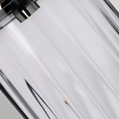 Lampa stołowa Reno - 1 źródło światła - Polerowany nikiel, szary