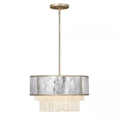 Lampa wisząca / półplafon Reverie - 4 źródła światła - Szampańskie złoto