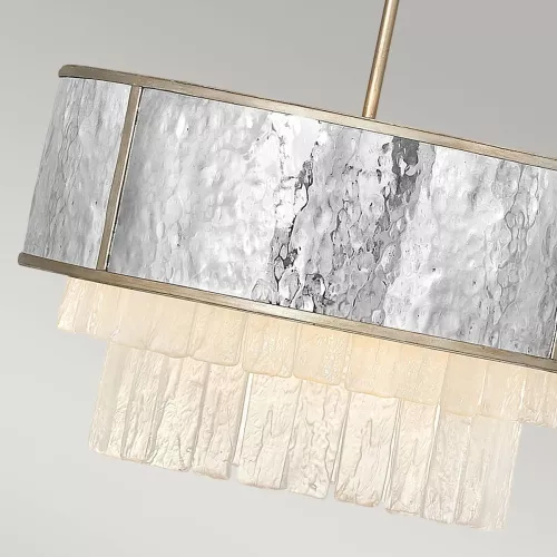 Lampa wisząca / półplafon Reverie - 4 źródła światła - Szampańskie złoto