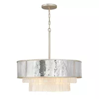 Lampa wisząca Reverie - 8 źródeł światła - Szampańskie złoto