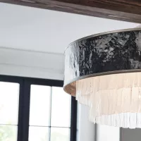 Lampa wisząca Reverie - 8 źródeł światła - Szampańskie złoto