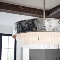 Lampa wisząca Reverie - 8 źródeł światła - Szampańskie złoto