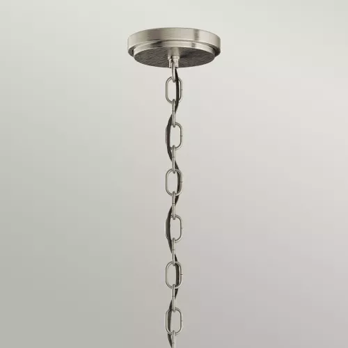 Lampa wisząca / półplafon Roux - 3 źródła światła - Szczotkowany nikiel