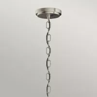 Lampa wisząca / półplafon Roux - 3 źródła światła - Szczotkowany nikiel