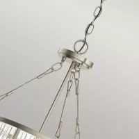 Lampa wisząca / półplafon Roux - 3 źródła światła - Szczotkowany nikiel