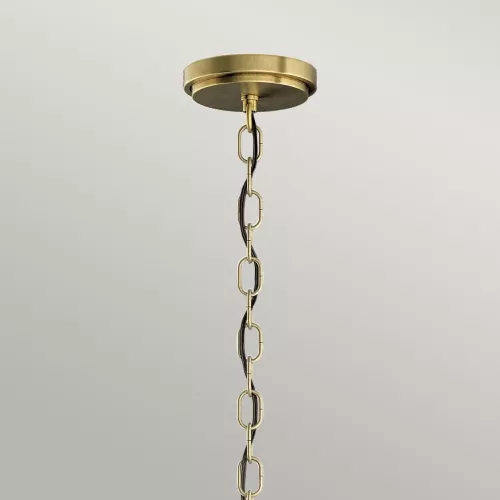 Lampa wisząca / półplafon Roux - 3 źródła światła - Naturalny mosiądz