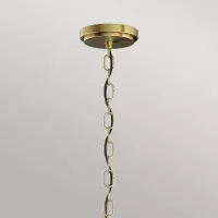 Lampa wisząca / półplafon Roux - 3 źródła światła - Naturalny mosiądz