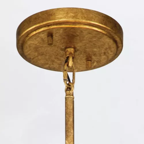 Lampa wisząca Sawgrass - 3 źródła światła - Płatkowe złoto