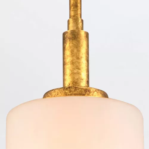 Lampa wisząca Sawgrass - 1 źródło światła - Płatkowe złoto