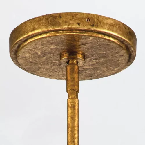 Lampa wisząca Sawgrass - 1 źródło światła - Płatkowe złoto