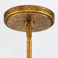 Lampa wisząca Sawgrass - 1 źródło światła - Płatkowe złoto
