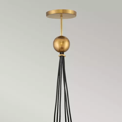 Lampa wisząca Skye - 6 źródeł światła - Klasyczny mosiądz