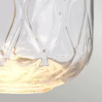 Lampa stołowa Sola - 2 źródła światła - Polerowany nikiel - Niebieski abażur