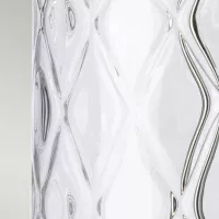 Lampa stołowa Sola - 1 źródło światła - Polerowany nikiel - Niebieski abażur