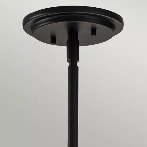 Lampa wisząca Somerset - 1 źródło światła - Czarny - Przezroczysty