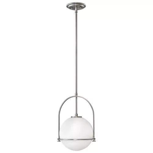Lampa wisząca Somerset - 1 źródło światła - Szczotkowany nikiel
