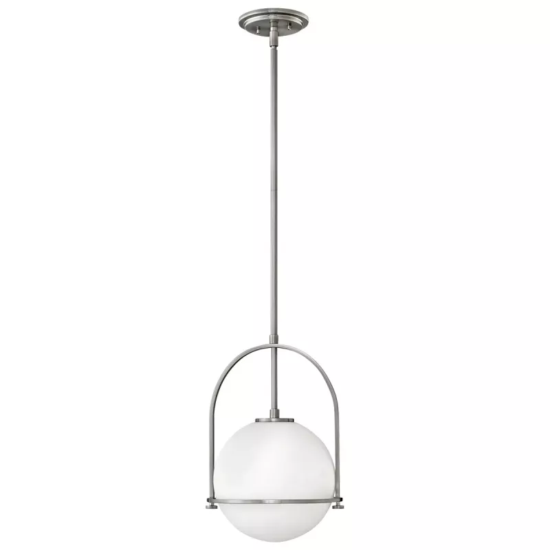 Lampa wisząca Somerset - 1 źródło światła - Szczotkowany nikiel