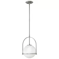 Lampa wisząca Somerset - 1 źródło światła - Szczotkowany nikiel