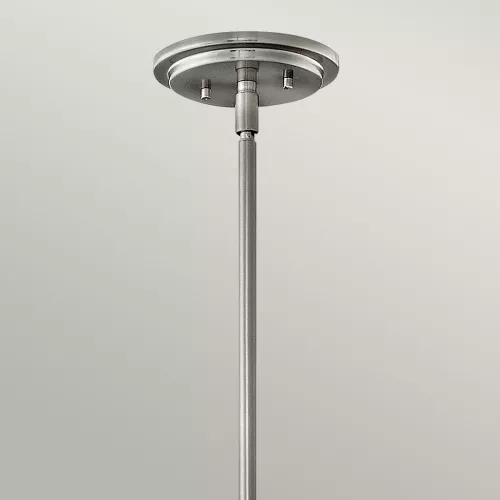 Lampa wisząca Somerset - 1 źródło światła - Szczotkowany nikiel