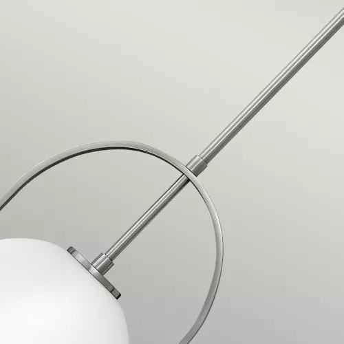 Lampa wisząca Somerset - 1 źródło światła - Szczotkowany nikiel