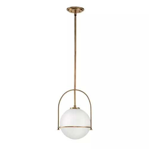 Lampa wisząca Somerset - 1 źródło światła - Klasyczny mosiądz
