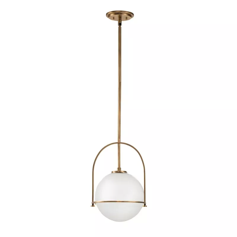 Lampa wisząca Somerset - 1 źródło światła - Klasyczny mosiądz