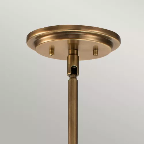 Lampa wisząca Somerset - 1 źródło światła - Klasyczny mosiądz