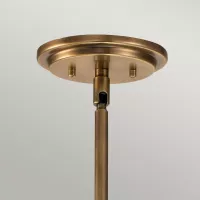 Lampa wisząca Somerset - 1 źródło światła - Klasyczny mosiądz
