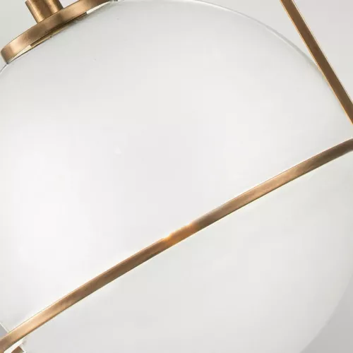 Lampa wisząca Somerset - 1 źródło światła - Klasyczny mosiądz