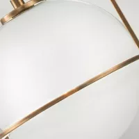 Lampa wisząca Somerset - 1 źródło światła - Klasyczny mosiądz