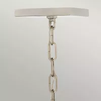 Średnia lampa wisząca / półplafon Stinson - 4 źródła światła - Czarny, polerowany nikiel
