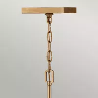 Średnia lampa wisząca / półplafon Stinson - 4 źródła światła - Postarzany mosiądz