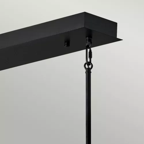 Lampa wyspowa LED Styx - Czarny, zdobione złoto