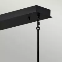Lampa wyspowa LED Styx - Czarny, zdobione złoto