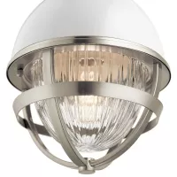 Mała lampa wisząca Tollis - 1 źródło światła - Szczotkowany nikiel