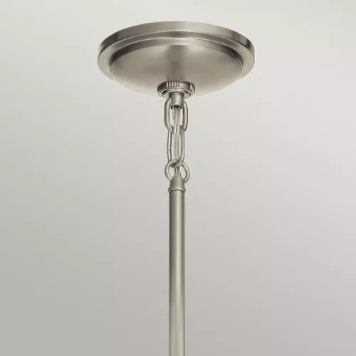 Mała lampa wisząca Tollis - 1 źródło światła - Szczotkowany nikiel