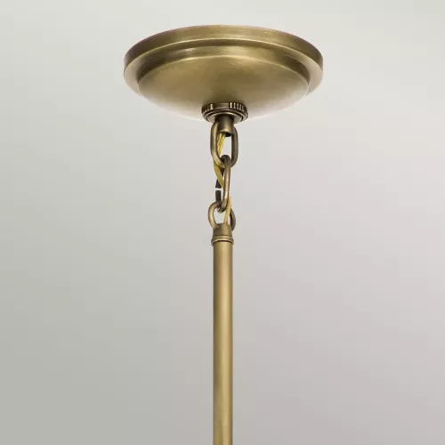 Mała lampa wisząca Tollis - 1 źródło światła - Naturalny mosiądz