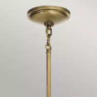 Mała lampa wisząca Tollis - 1 źródło światła - Naturalny mosiądz