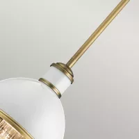 Mała lampa wisząca Tollis - 1 źródło światła - Naturalny mosiądz
