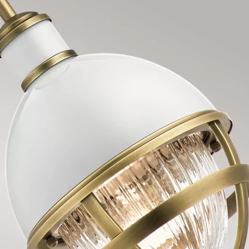 Mała lampa wisząca Tollis - 1 źródło światła - Naturalny mosiądz