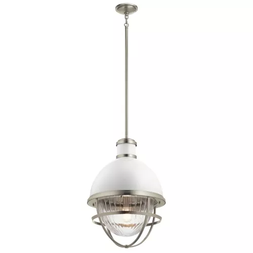Lampa wisząca Tollis - 1 źródło światła - Szczotkowany nikiel