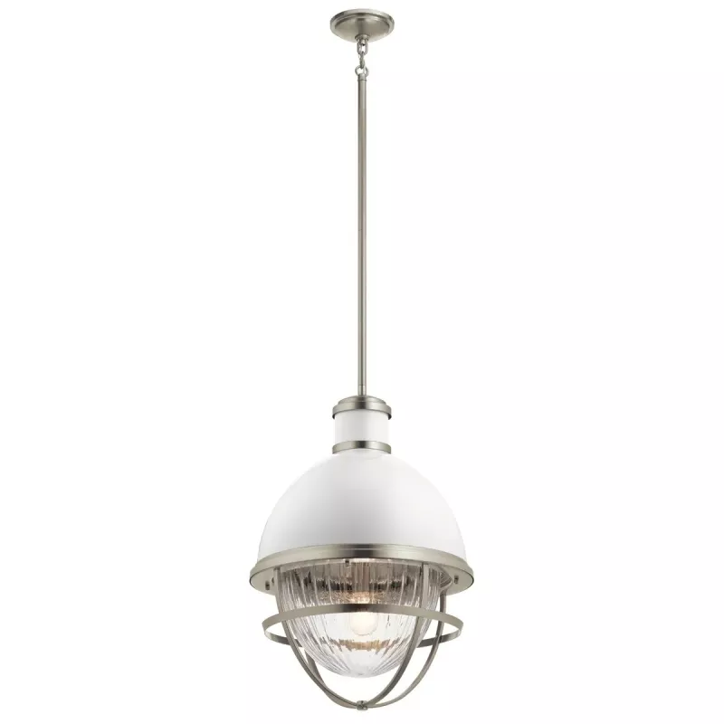 Lampa wisząca Tollis - 1 źródło światła - Szczotkowany nikiel