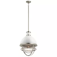 Lampa wisząca Tollis - 1 źródło światła - Szczotkowany nikiel