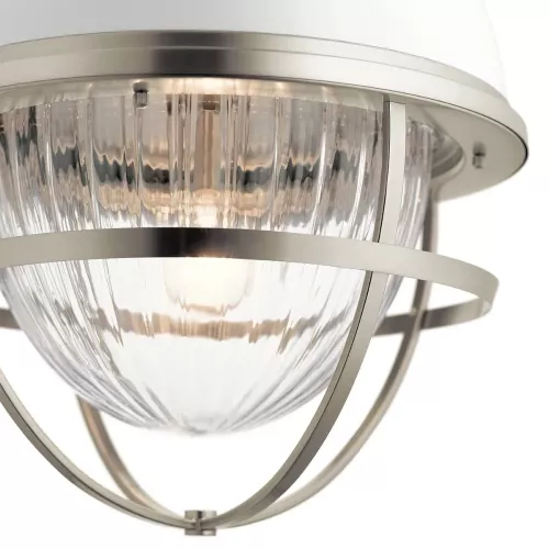 Lampa wisząca Tollis - 1 źródło światła - Szczotkowany nikiel