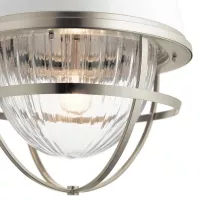 Lampa wisząca Tollis - 1 źródło światła - Szczotkowany nikiel