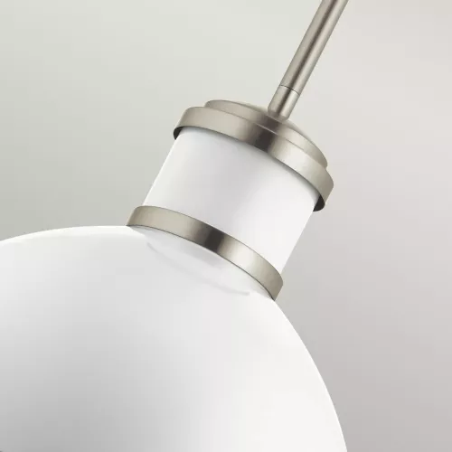 Lampa wisząca Tollis - 1 źródło światła - Szczotkowany nikiel